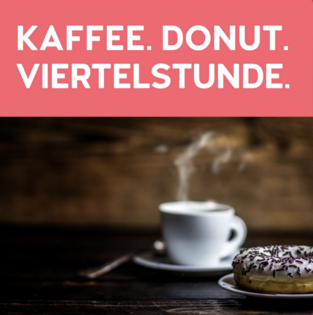Cover Podcast Kaffe, Donut, Viertelstunde